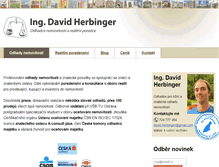 Tablet Screenshot of herbinger.cz